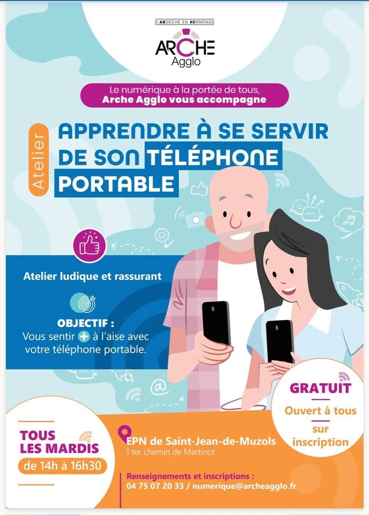 Ateliers numériques développés par Arche Agglo en AVRIL dans différents lieux au plus…
