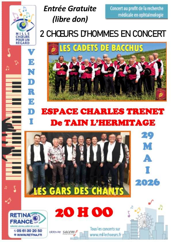 🎶 CONCERT 🎶 Les Cadets de Bacchus et Les Gars des Chants 🎤