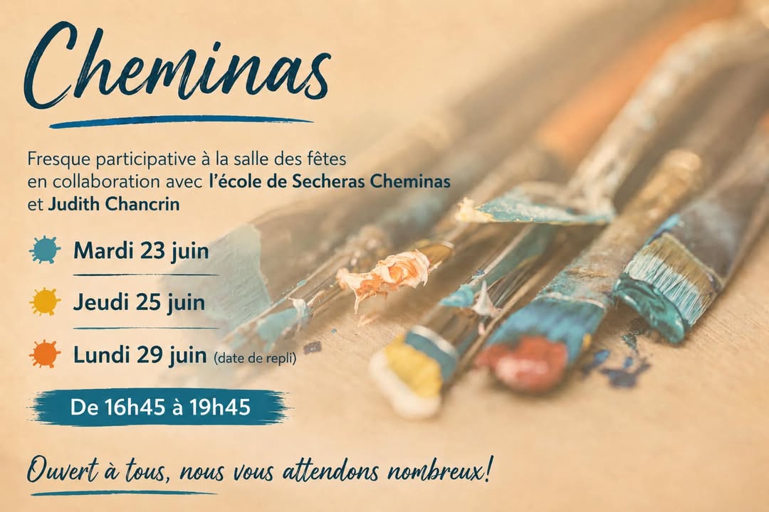 🎨 Fresque participative à Cheminas 🎨