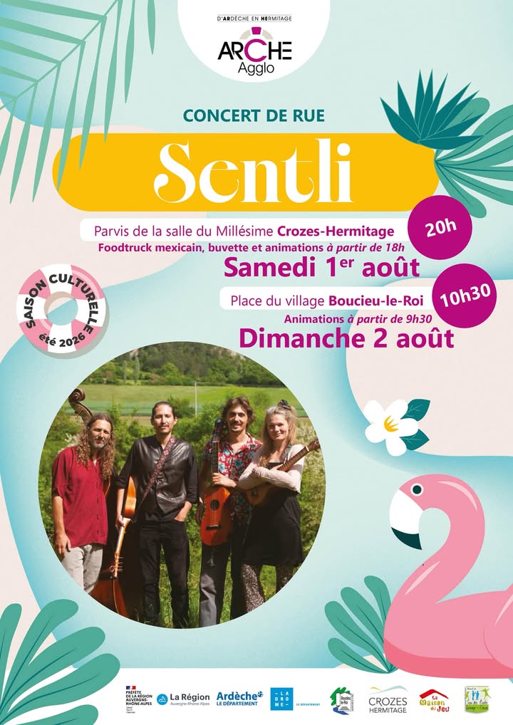 #CULTURE | Concert de Sentli les 1er et 2 août