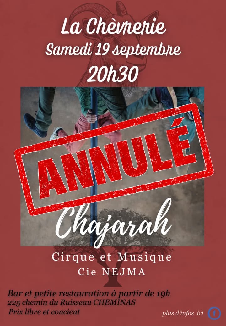 SPECTACLE ANNULÉ