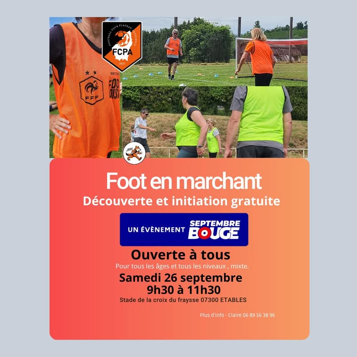 ⚽️ Le club de foot FCPA 𝘃𝗼𝘂𝘀 𝗽𝗿𝗼𝗽𝗼𝘀𝗲