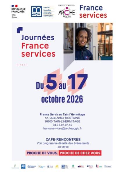 France Service et ARCHE Agglo organisent des événements sur 3 thèmes différents: