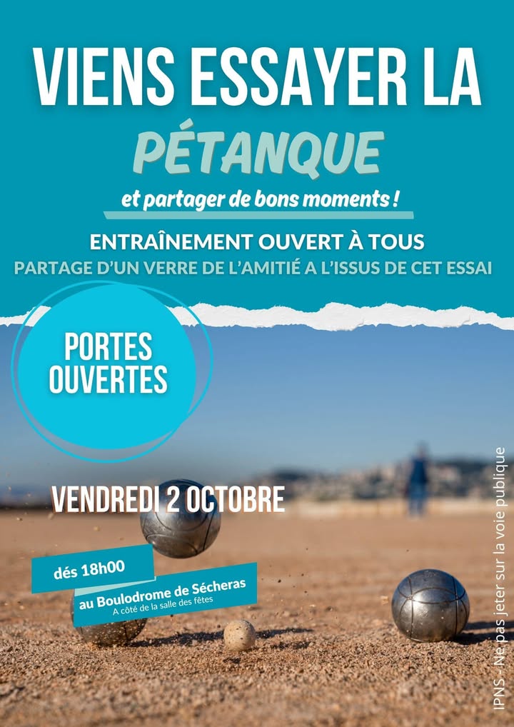 🪩 🎯 Tu veux essayer la pétanque ?  🪩