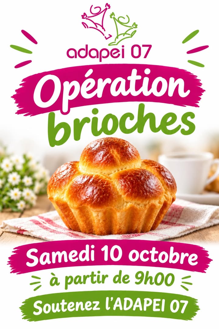 OPÉRATION BRIOCHES de l’ADAPEI 07